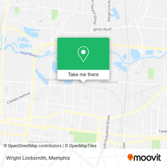 Wright Locksmith map