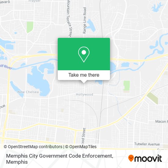 Mapa de Memphis City Government Code Enforcement