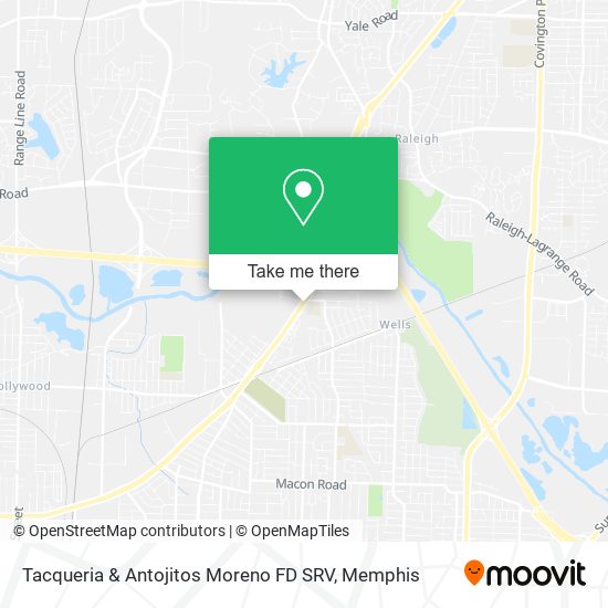 Tacqueria & Antojitos Moreno FD SRV map