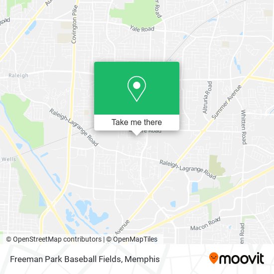 Mapa de Freeman Park Baseball Fields