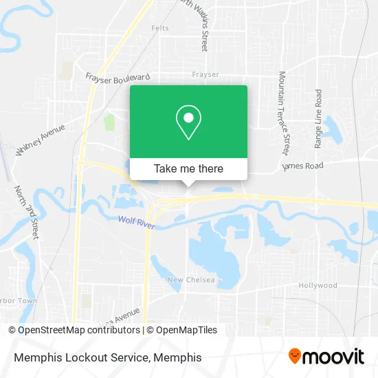 Memphis Lockout Service map