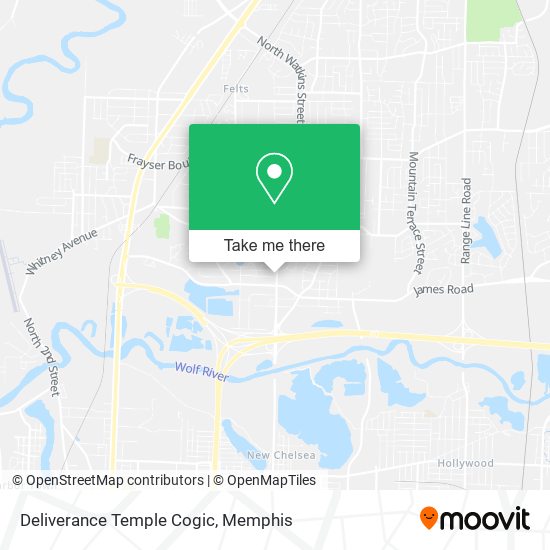 Mapa de Deliverance Temple Cogic