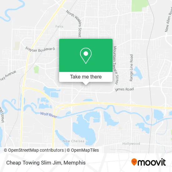 Cheap Towing Slim Jim map