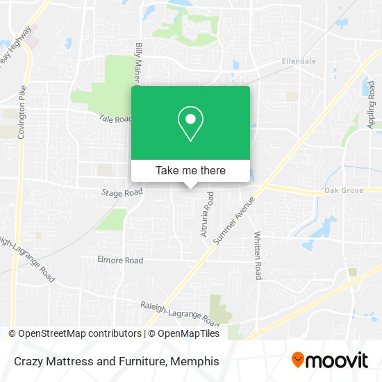 Crazy Mattress and Furniture map