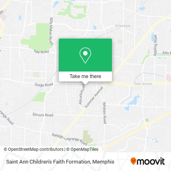 Saint Ann Children's Faith Formation map