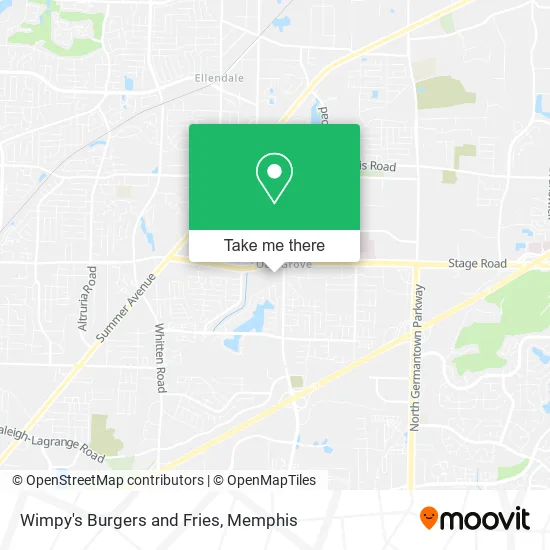 Wimpy's Burgers and Fries map