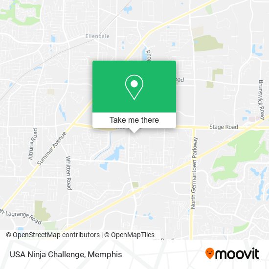USA Ninja Challenge map