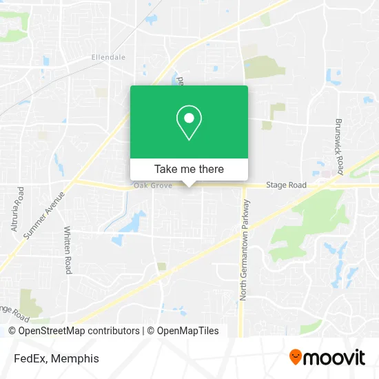 FedEx map