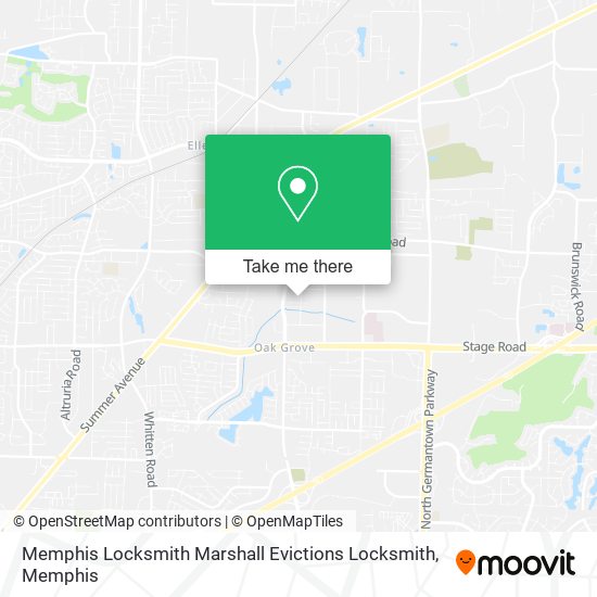 Mapa de Memphis Locksmith Marshall Evictions Locksmith