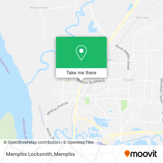 Memphis Locksmith map