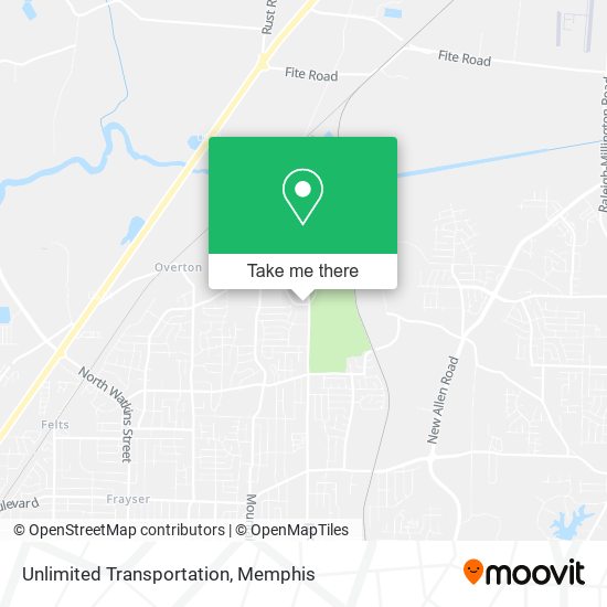 Unlimited Transportation map
