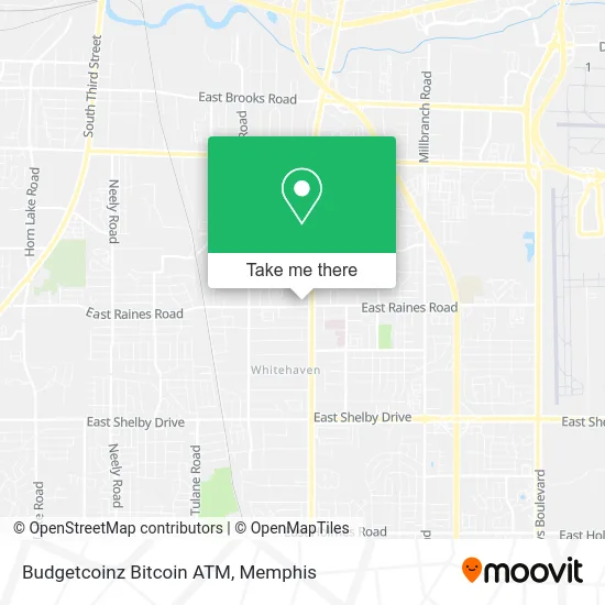 Mapa de Budgetcoinz Bitcoin ATM