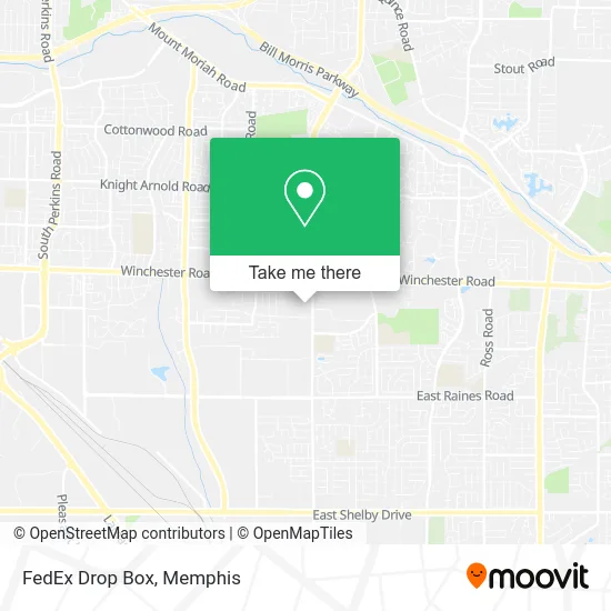 Mapa de FedEx Drop Box