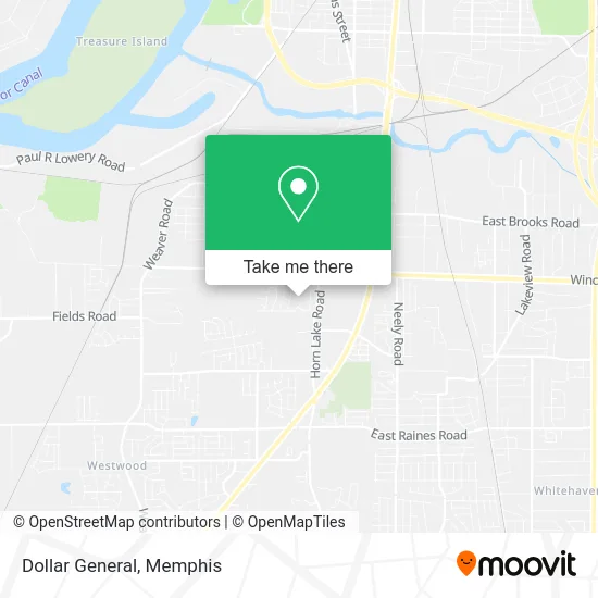 Mapa de Dollar General