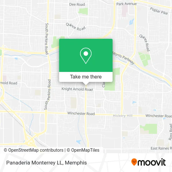 Mapa de Panaderia Monterrey LL