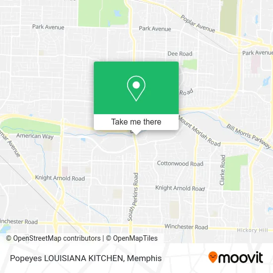 Mapa de Popeyes LOUISIANA KITCHEN