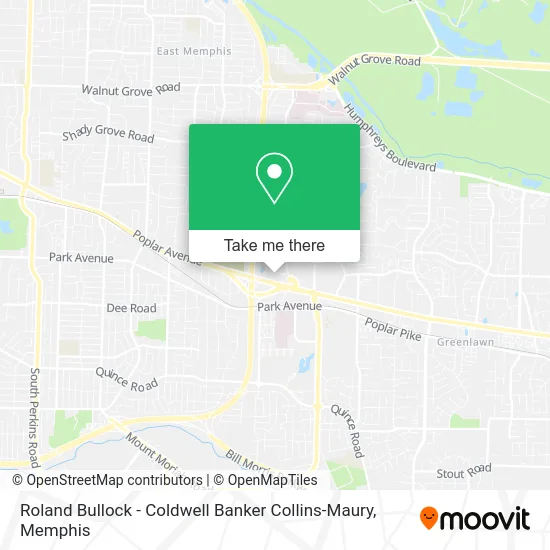 Mapa de Roland Bullock - Coldwell Banker Collins-Maury