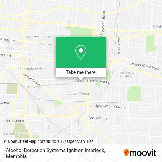 Mapa de Alcohol Detection Systems Ignition Interlock