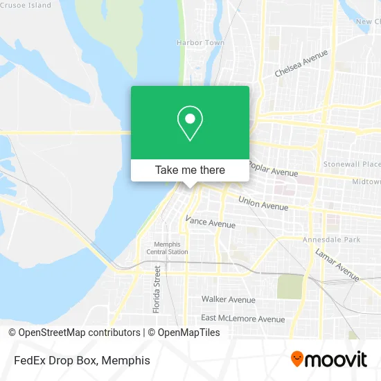 Mapa de FedEx Drop Box