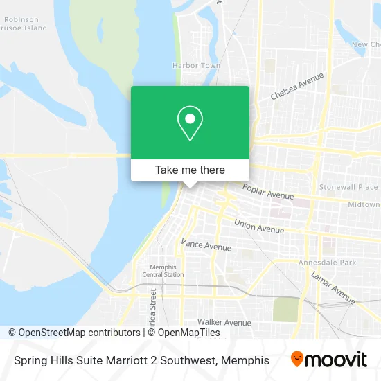 Spring Hills Suite Marriott 2 Southwest map