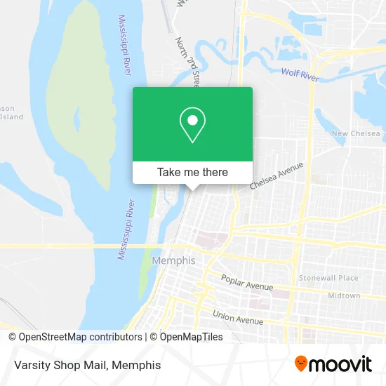 Varsity Shop Mail map