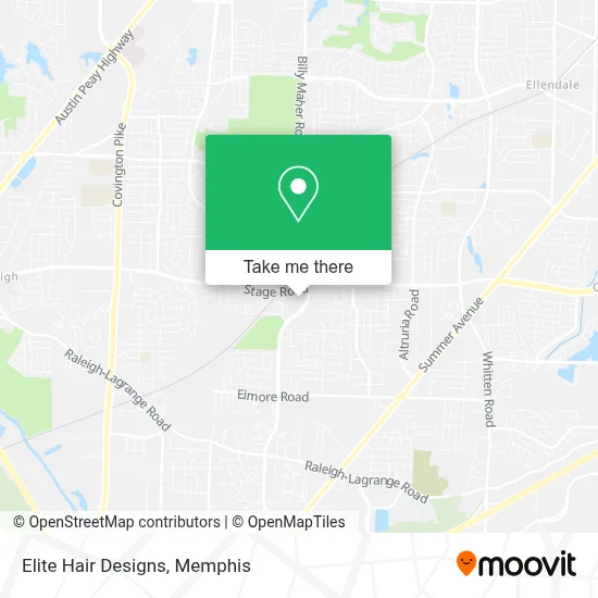 Elite Hair Designs map