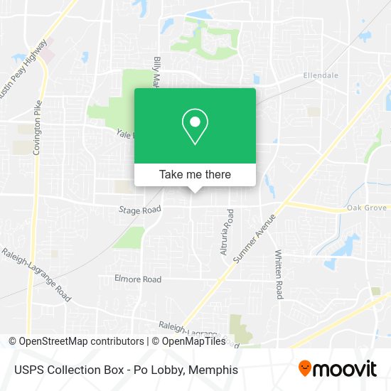 USPS Collection Box - Po Lobby map