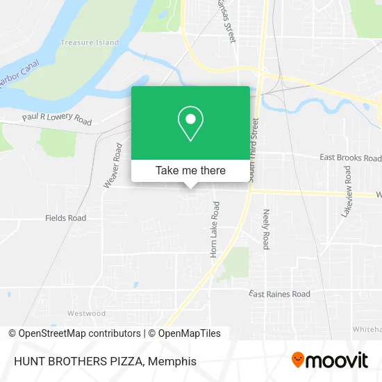 Mapa de HUNT BROTHERS PIZZA