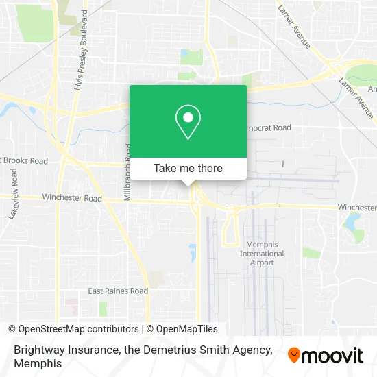 Mapa de Brightway Insurance, the Demetrius Smith Agency