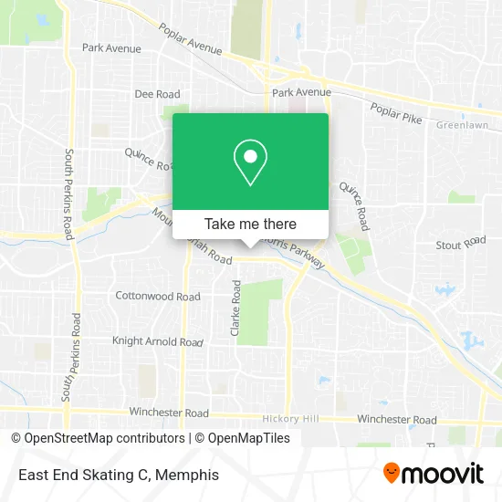 Mapa de East End Skating C