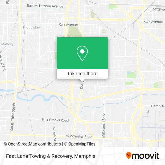 Fast Lane Towing & Recovery map