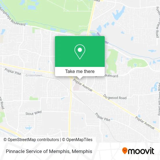 Pinnacle Service of Memphis map