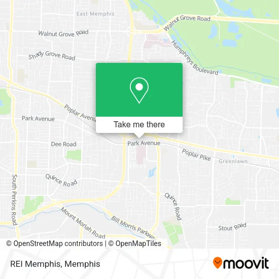 REI Memphis map