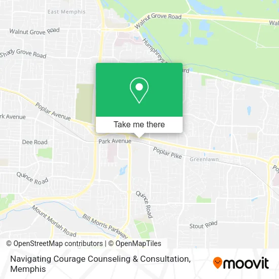 Mapa de Navigating Courage Counseling & Consultation