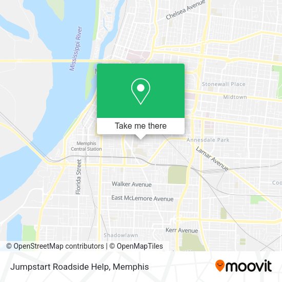Jumpstart Roadside Help map