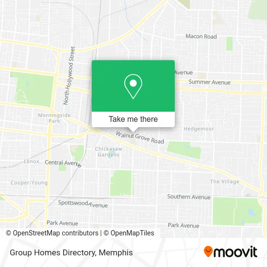 Group Homes Directory map