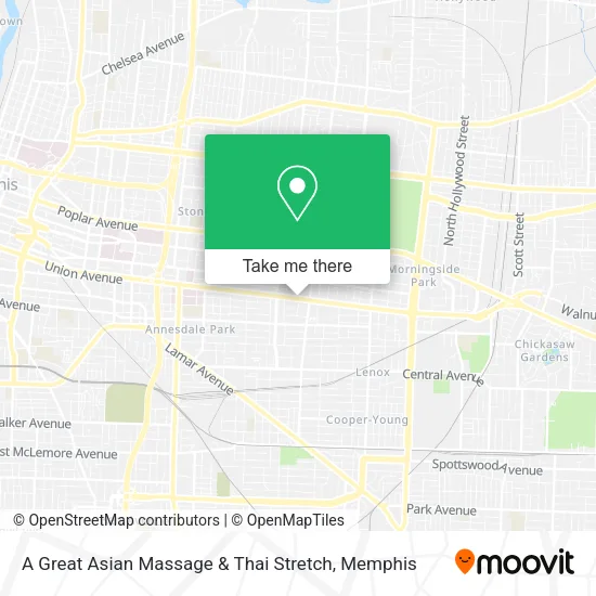 A Great Asian Massage & Thai Stretch map