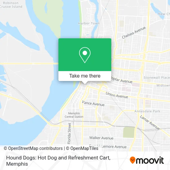 Hound Dogs: Hot Dog and Refreshment Cart map