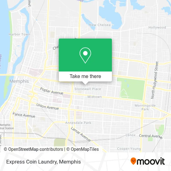 Express Coin Laundry map