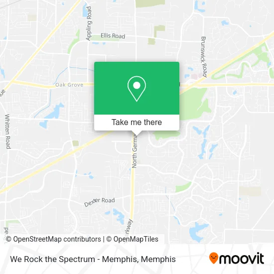 We Rock the Spectrum - Memphis map