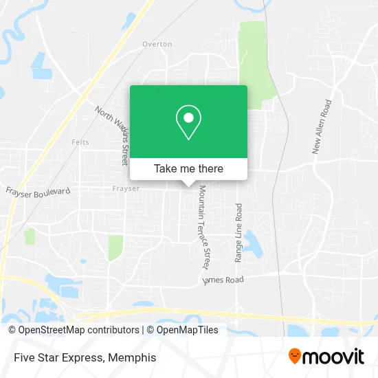 Five Star Express map