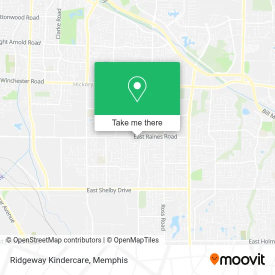 Ridgeway Kindercare map