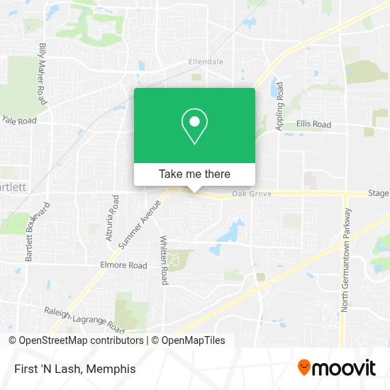 First 'N Lash map