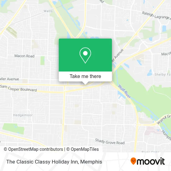 The Classic Classy Holiday Inn map