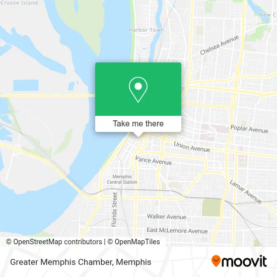 Greater Memphis Chamber map