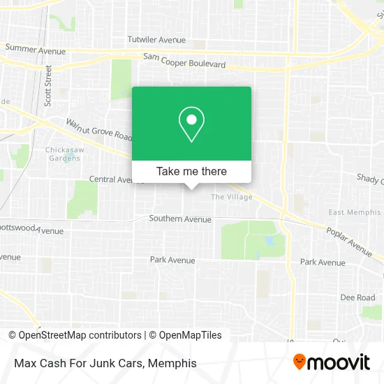 Max Cash For Junk Cars map