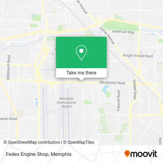 Fedex Engine Shop map