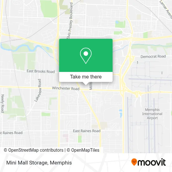 Mini Mall Storage map