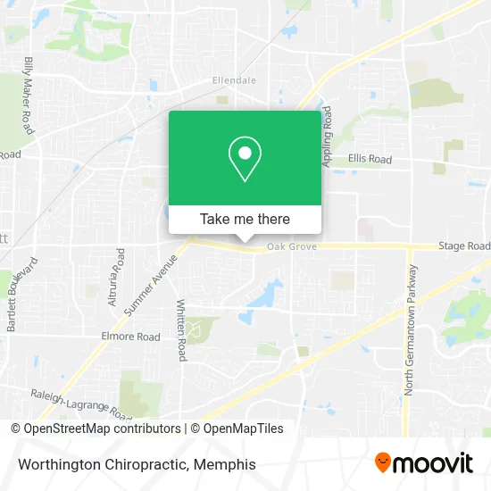 Worthington Chiropractic map