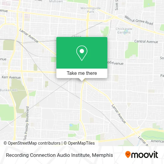 Recording Connection Audio Institute map